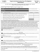 Form Va-8879 - Virginia Individual Income Tax E-file Signature Authorization - 2015