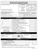 Form Scnp-a - Net Profits License Return - Warren County