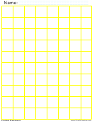 1 Inch Yellow Large Graph Paper