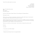 Request For Evaluation Report Letter Template