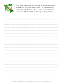 Rain Forest Roundtable Writing Activity Sheet