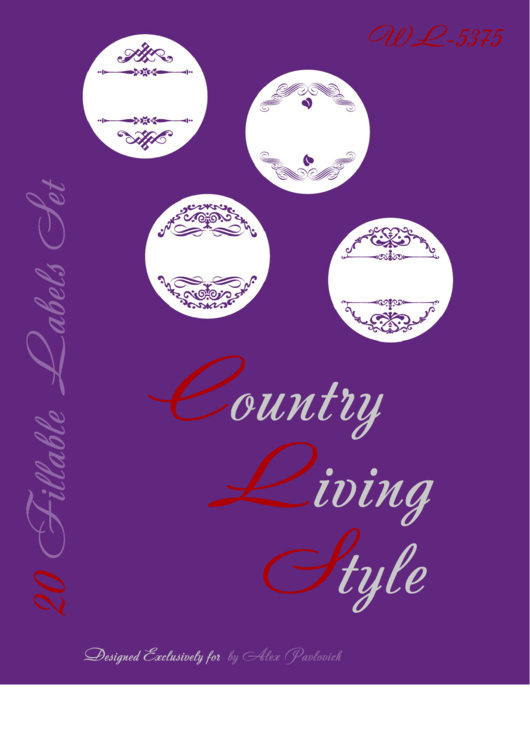Fillable Country Living Style 20 Fillable Label Templates Printable pdf