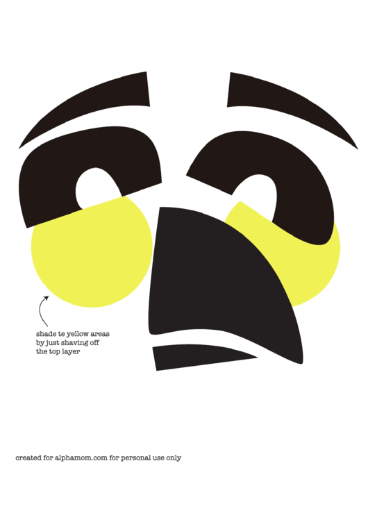 Bird Mask Template Printable pdf