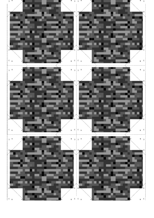Minecraft Bedrock Paper Craft Template Printable pdf