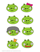 Angry Birds Pigs Templates