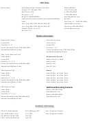 Athletic Profile Sample Template Printable pdf