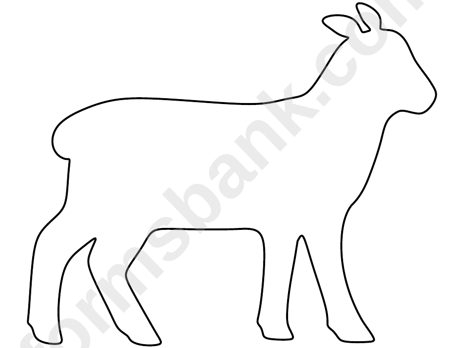 Lamb Pattern Template