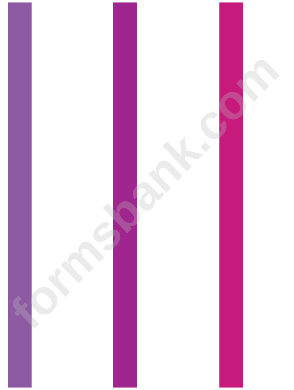 Multicolor Bookmarks Template - Blank