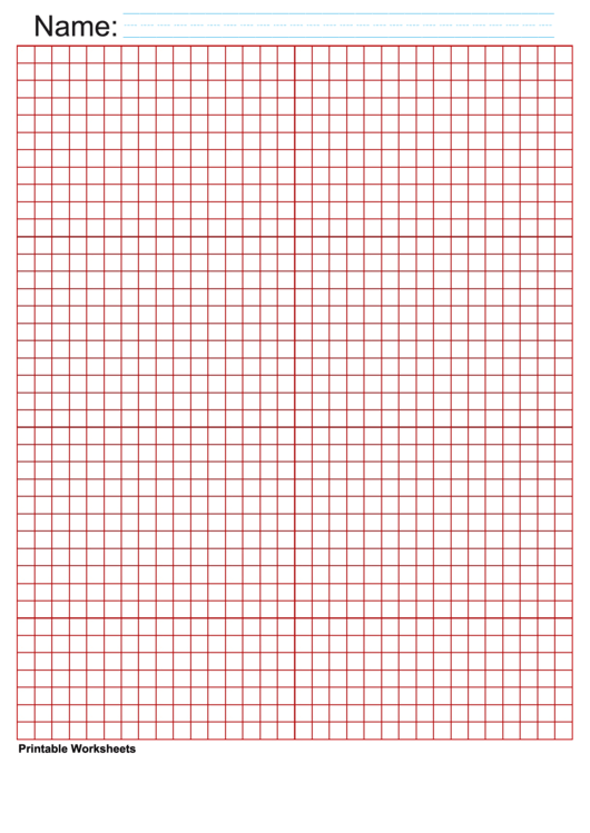 1/4 Inch Red Blank Graph Paper printable pdf download