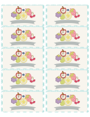 Fruits Rectangle Canning Labels Sheet - Fillable