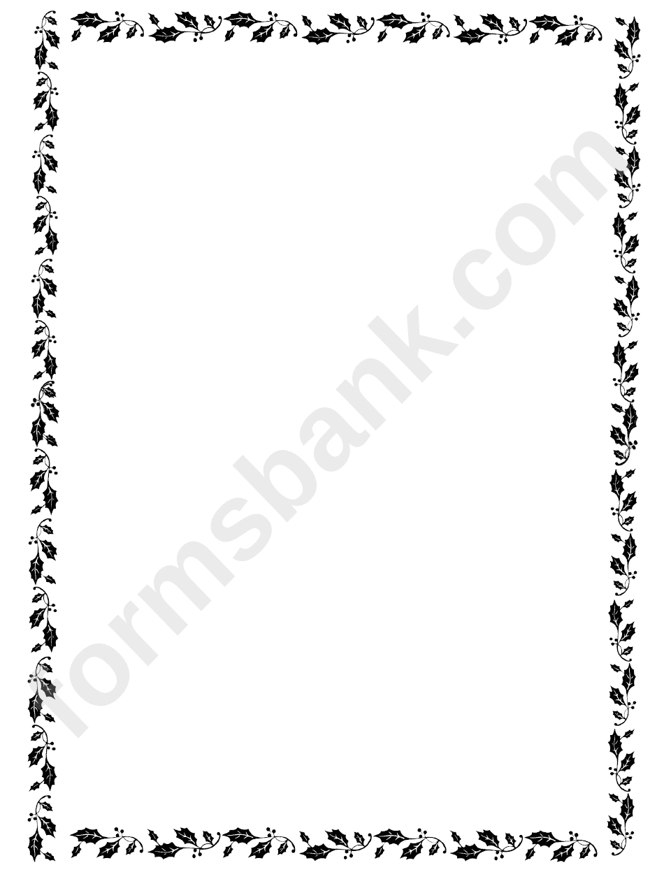 Christmas Decorated Paper For Acrostic Template