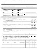 Form Dhcs 7044 - California Statement Of Living Arrangements In-kind And Maintenance - Health And Human Services Agency