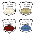 Laundry Sorting Label Template