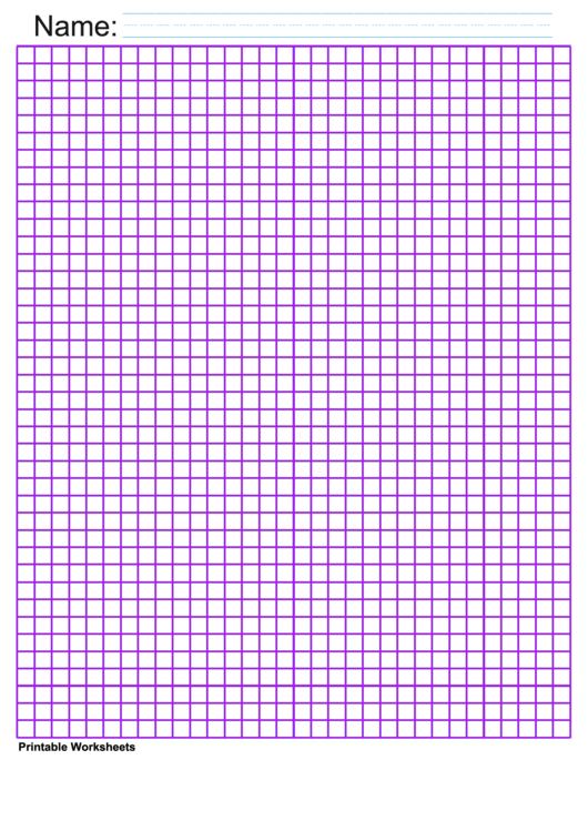 1/4 Inch Purple Blank Graph Paper Printable pdf