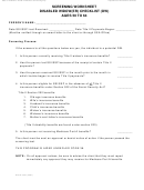 Form Dhcs 7089 - California Screening Worksheet Disabled Widow-er Checklist Ages 50 To 64 - Health And Human Services Agency