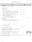 Form Dhcs 7037 - California Pickle Resource Work Sheet - Health And Human Services Agency