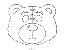 Bear Mask Template To Color