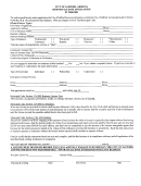 Business License Application - City Of Safford - 2000/2001