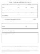 Form Fm S871 - Parent/guardian Consent Form