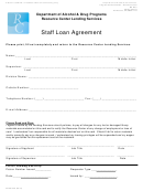 Form Dhcs 5018 - California Staff Loan Agreement - Health And Human Services Agency