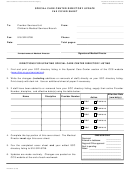 Form Dhcs4507 - California Special Care Center Directory Update Fax Cover Sheet - Health And Human Services Agency