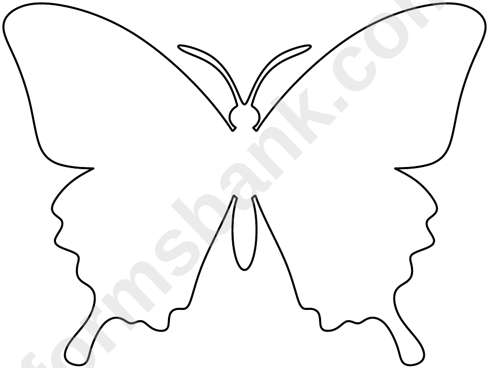 Butterfly Pattern Template