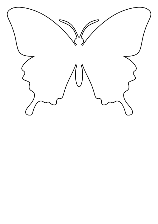 Butterfly Pattern Template Printable pdf