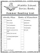 Middle School Series Books Summer Reading List