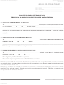 Form Mc 215 - Solicitud Para Retirarse Y/o Renuncia Al Aviso Con Diez Dias De Anticipacion