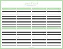 Food & Such Shopping List Template