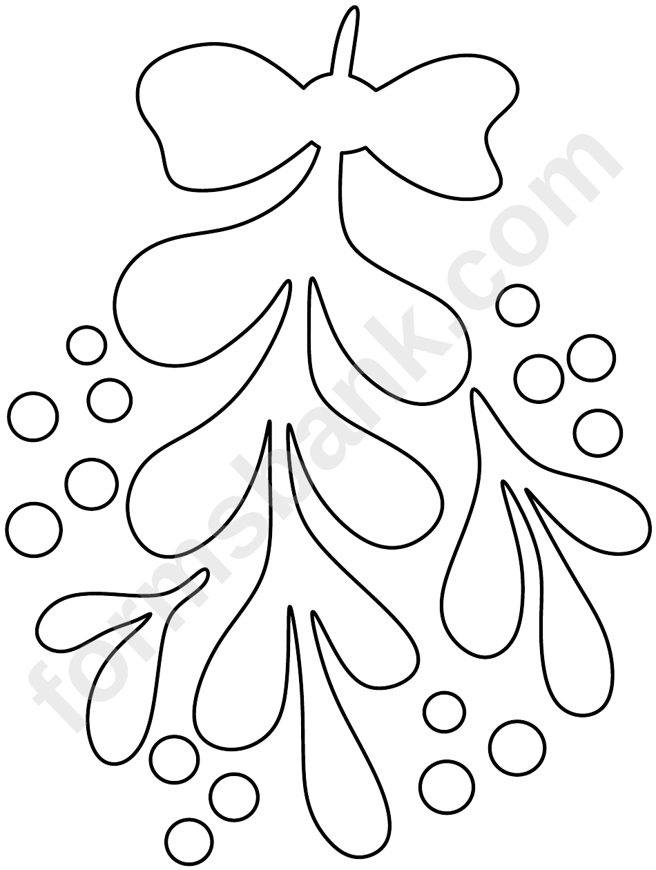 Mistletoe Pattern Template