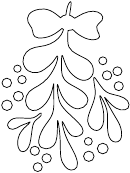 Mistletoe Pattern Template