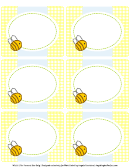 Bumble Bee Shower Multi-purpose Label Template