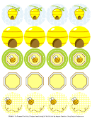 Bumble Bee Shower Circle Label