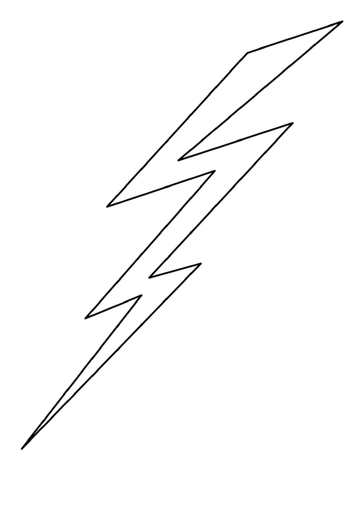 Lightning Bolt Pattern Template printable pdf download