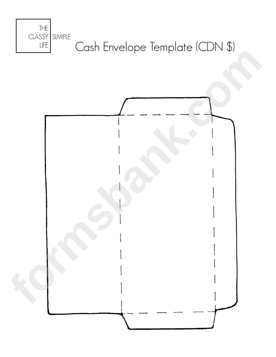 Cash Envelope Template