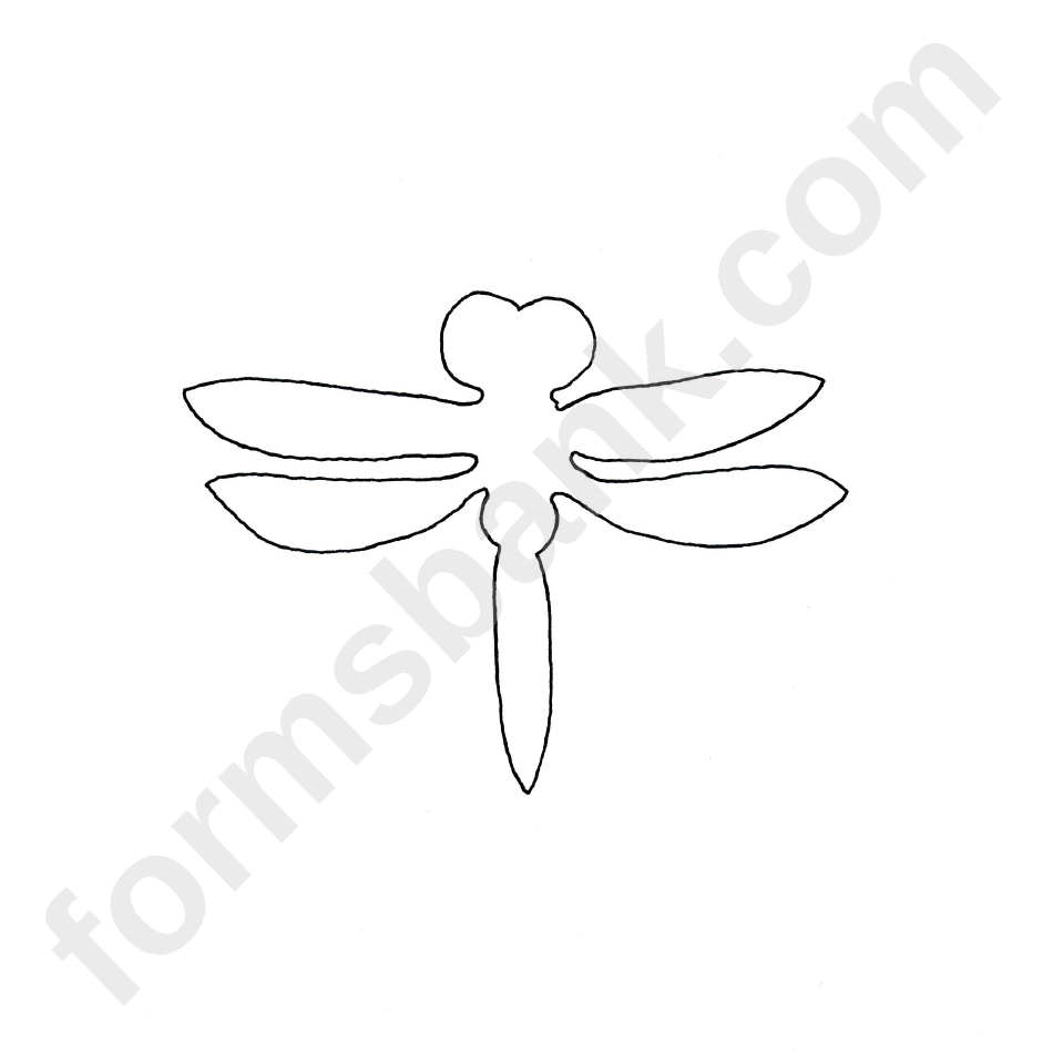 Dragonfly Pattern Template