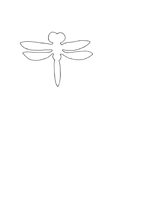 Dragonfly Pattern Template Printable pdf