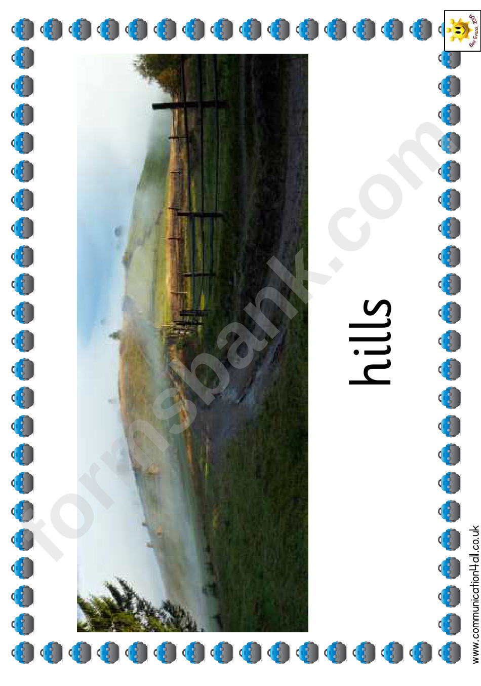 Camping Photo Poster Template