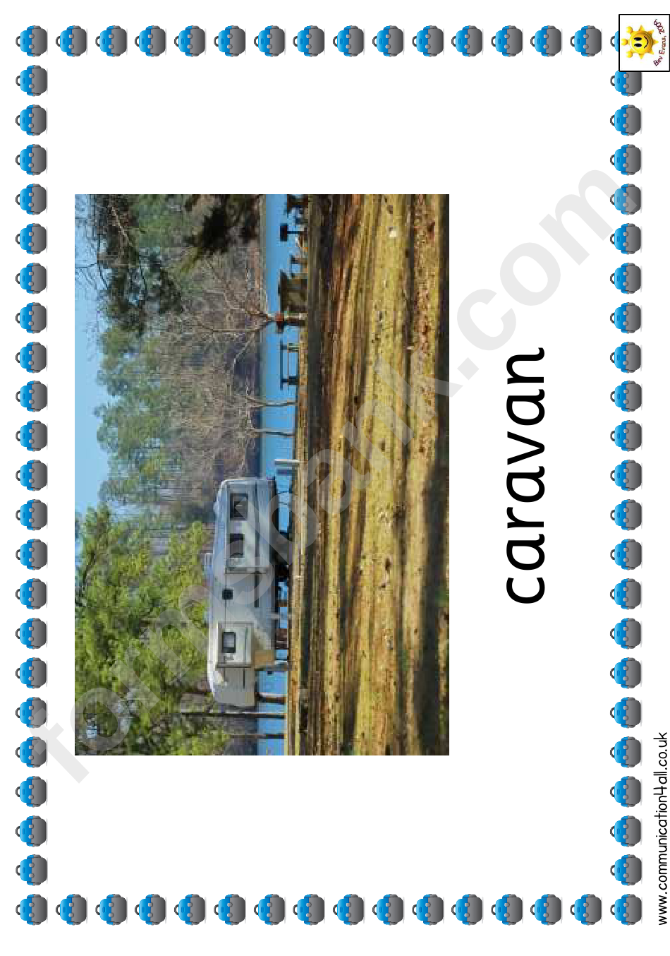 Camping Photo Poster Template