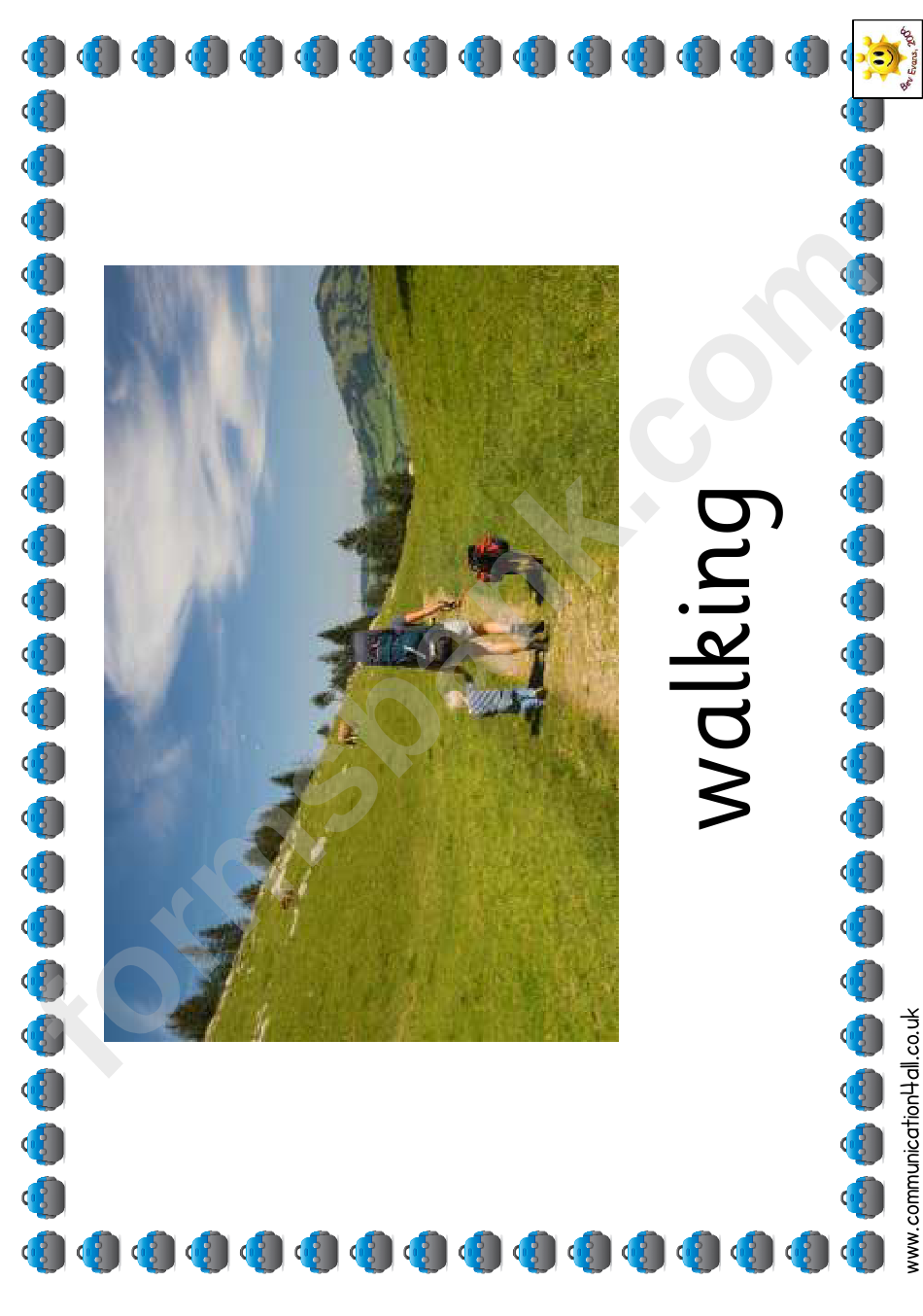 Camping Photo Poster Template