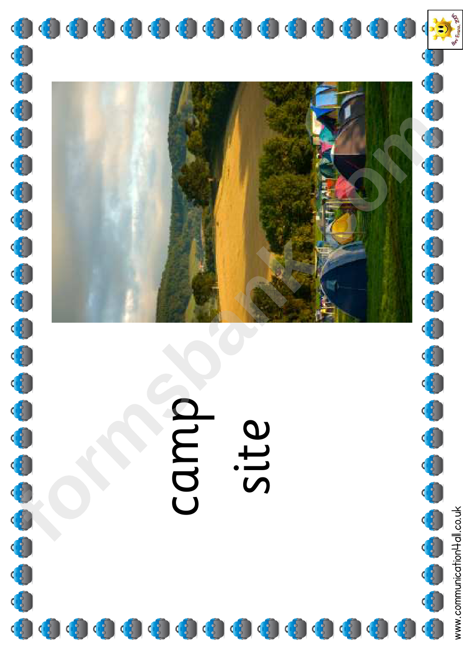 Camping Photo Poster Template