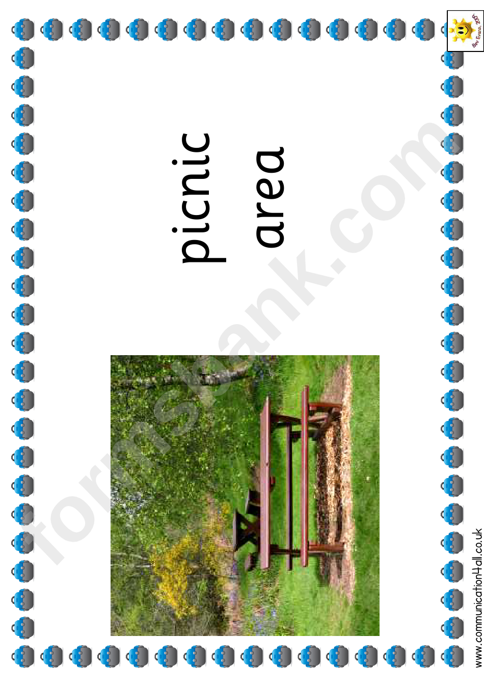 Camping Photo Poster Template