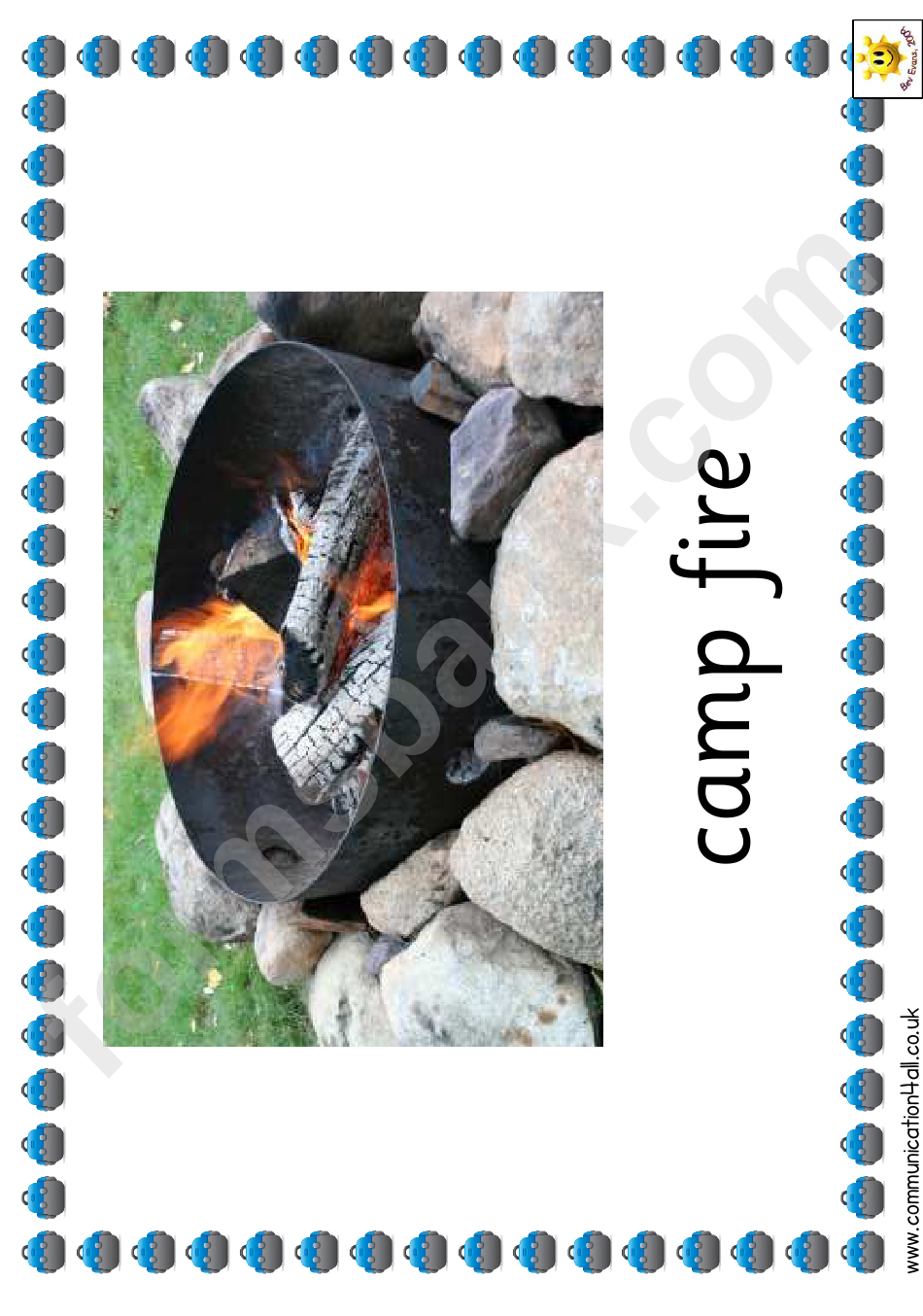 Camping Photo Poster Template