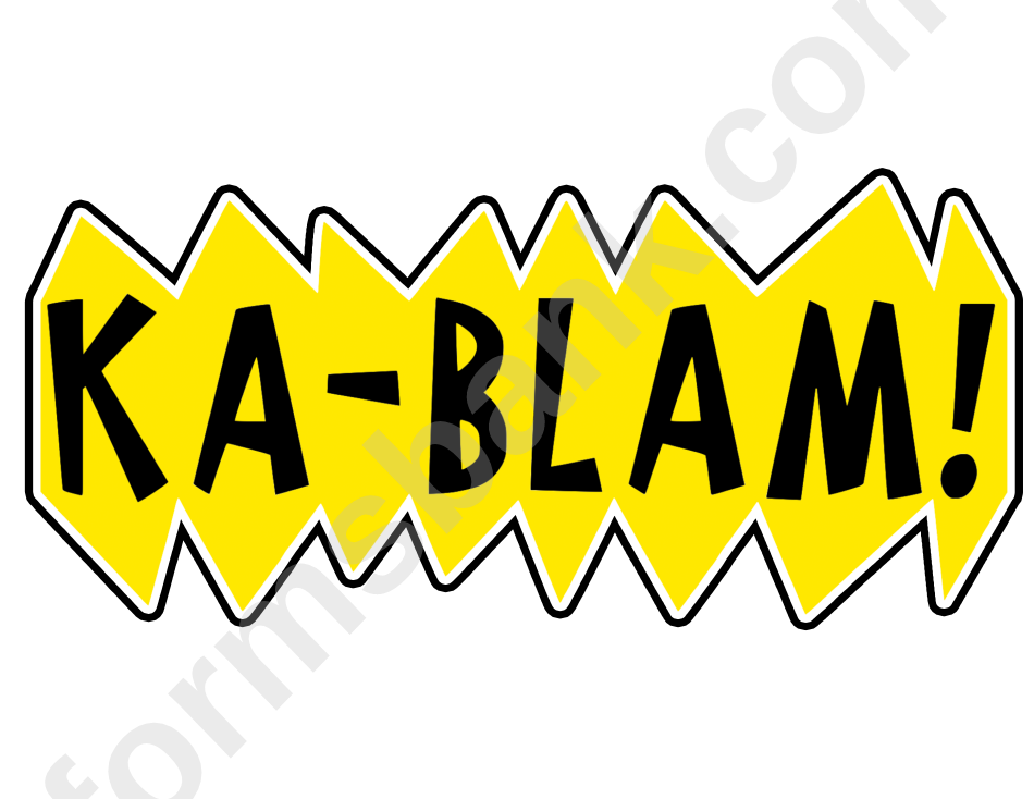 Ka-Blam Poster Template