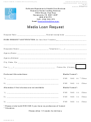 Form Dhcs 5023 - California Media Loan Request - Health And Human Services Agency