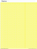 1/4 Inch Yellow Blank Graph Paper