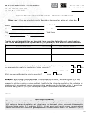 Application For Reinstatement Of A Revoked Certificate - Minnesota Board Of Accountancy - 2017