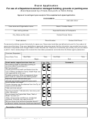 Form 125612 - Event Application For Use Of A Department-owned Or Managed Building, Grounds Or Parking Area