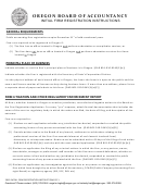 Fillable Initial Firm Registration - Oregon Board Of Accountancy Printable pdf